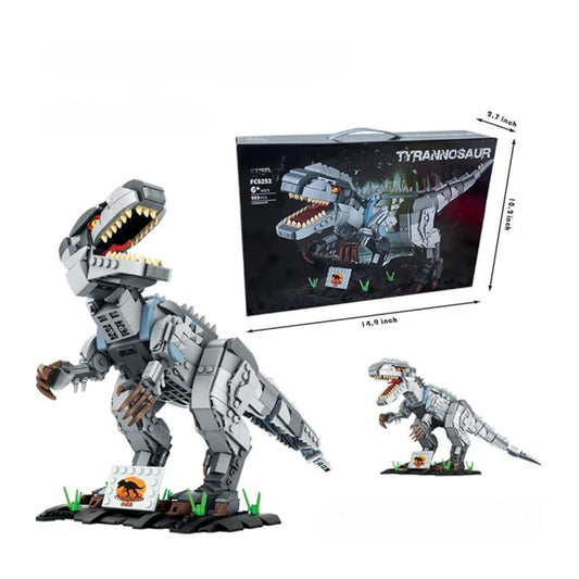 Tyrannosaur Building Block Set Construction Dino Rex Bricks Toys - Block Center
