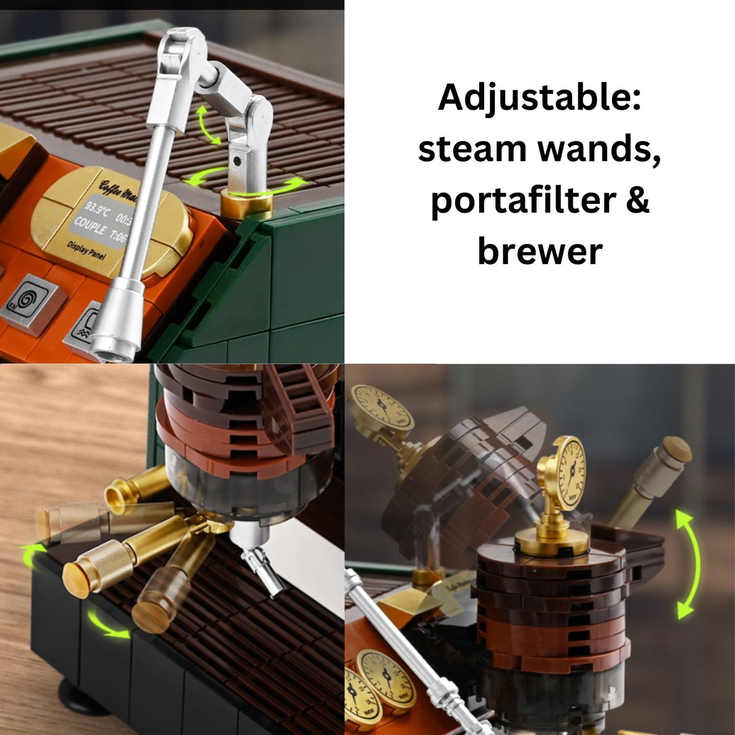 Vintage Coffee Machine Building Blocks Set