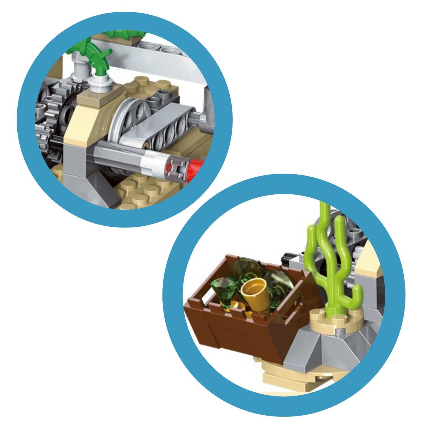 Shark and Undersea Building Blocks Set - Block Center