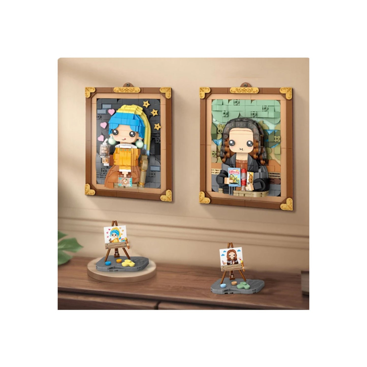 Girl with Pearl earrings 3D painting