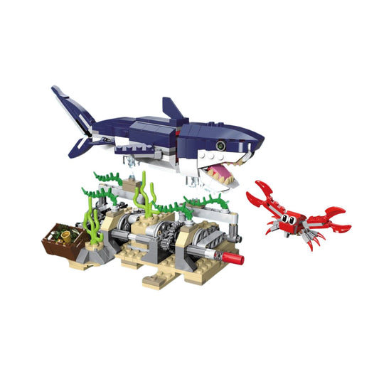 Shark and Undersea Building Blocks Set - Block Center