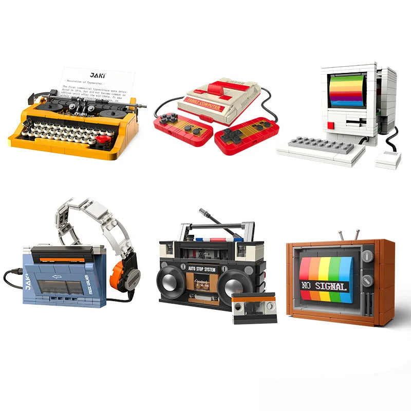 Build Retro Tech with DIY Appliance Blocks Set - Nostalgic Toys