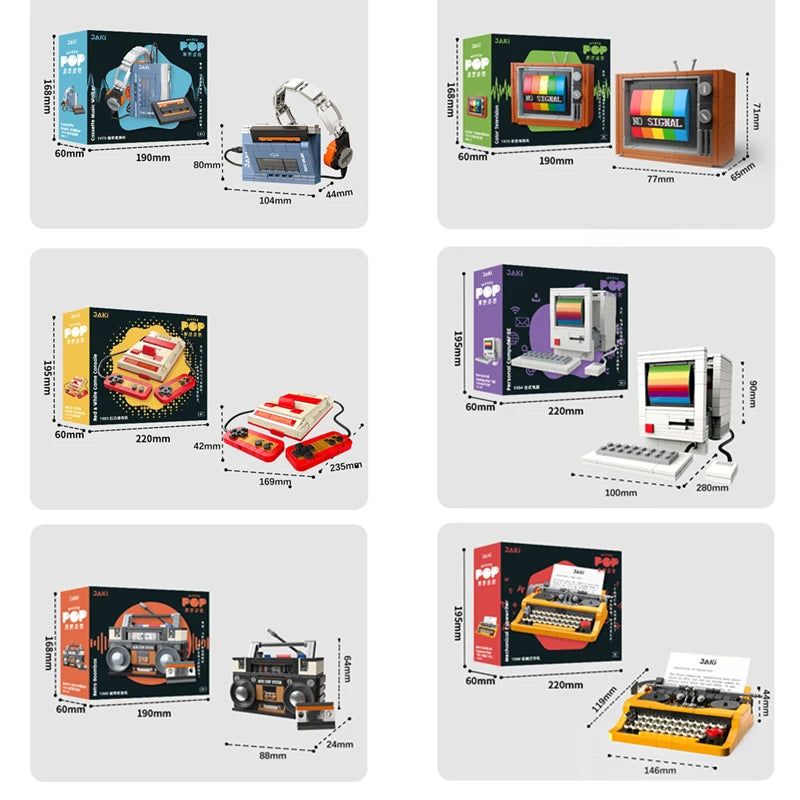 Build Retro Tech with DIY Appliance Blocks Set - Nostalgic Toys