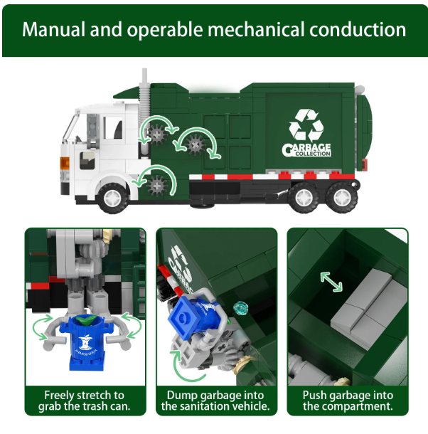 Garbage Recycling Truck Set