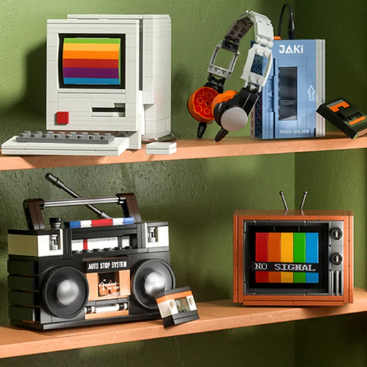 Build Retro Tech with DIY Appliance Blocks Set - Nostalgic Toys