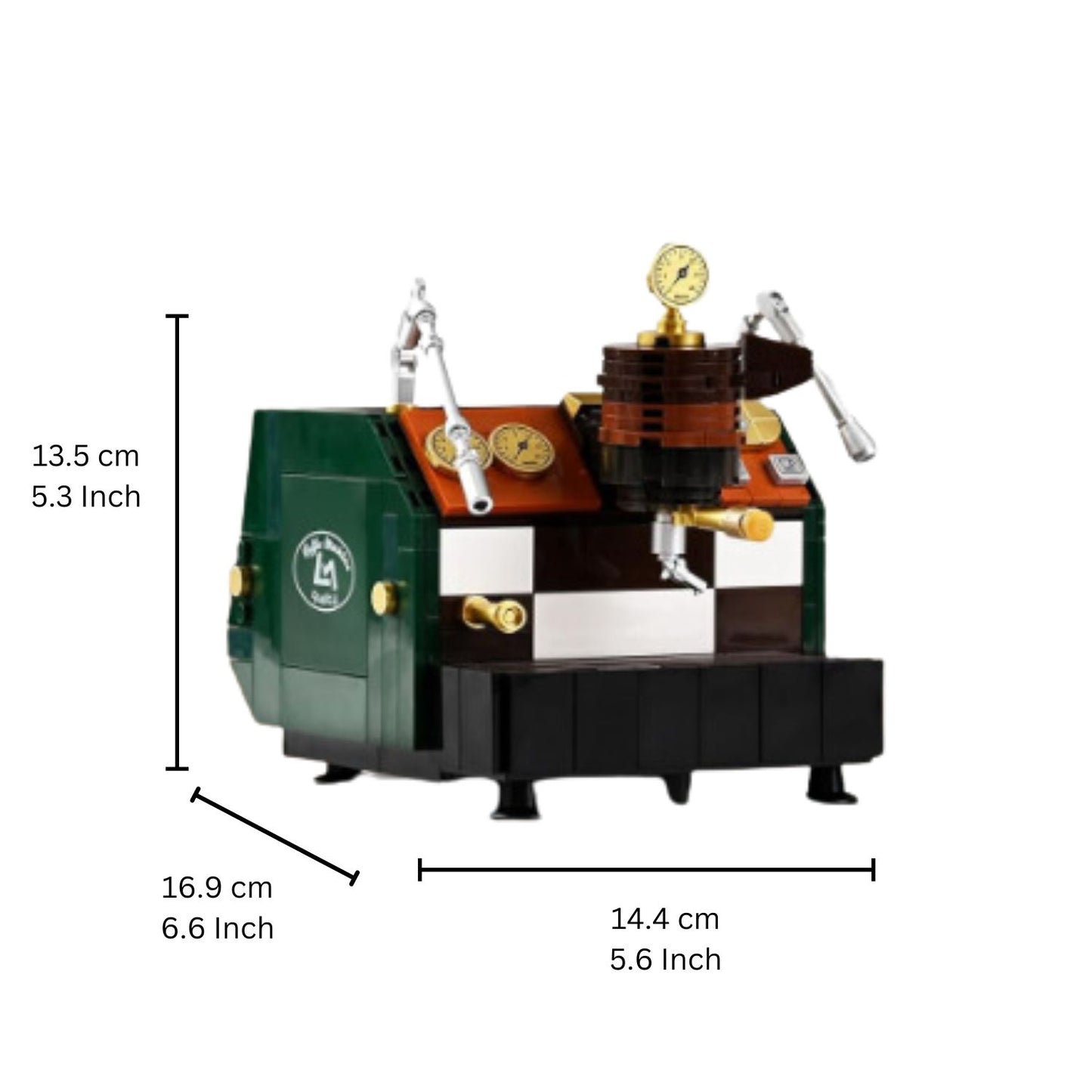 Vintage Coffee Machine Building Blocks Set