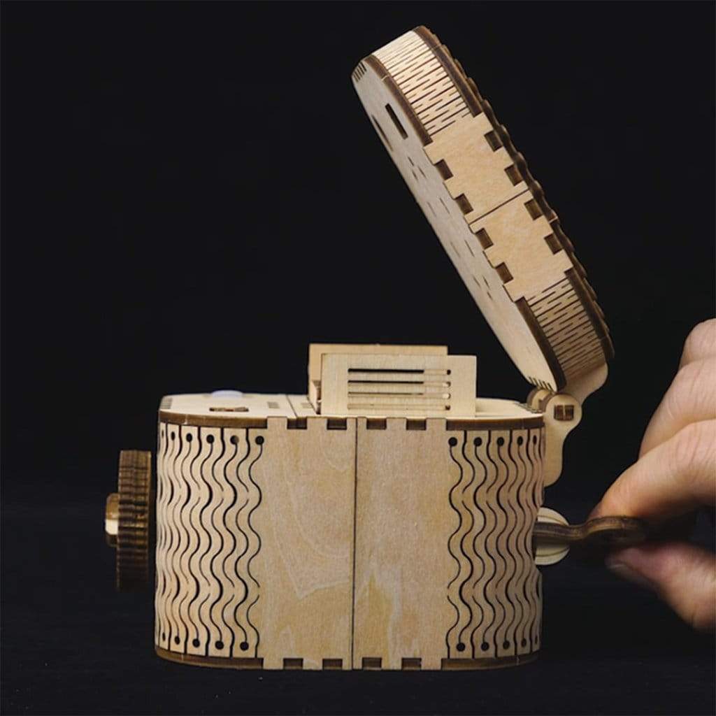 Wooden Puzzle Treasure Box - Block Center