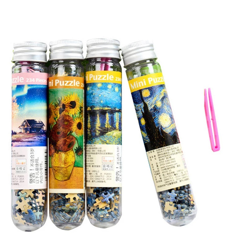 Sunflower Test Tube Puzzle - Block Center
