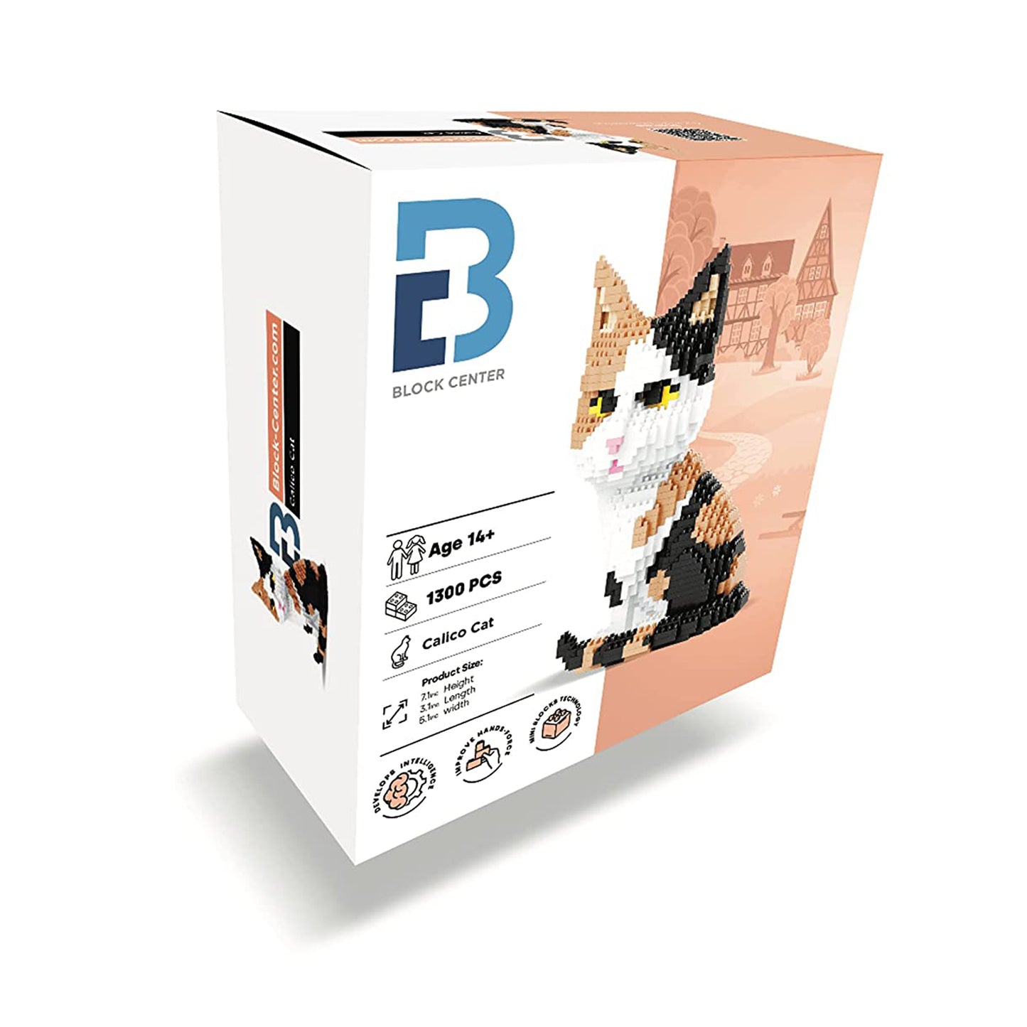 Calico Cat - Block Center