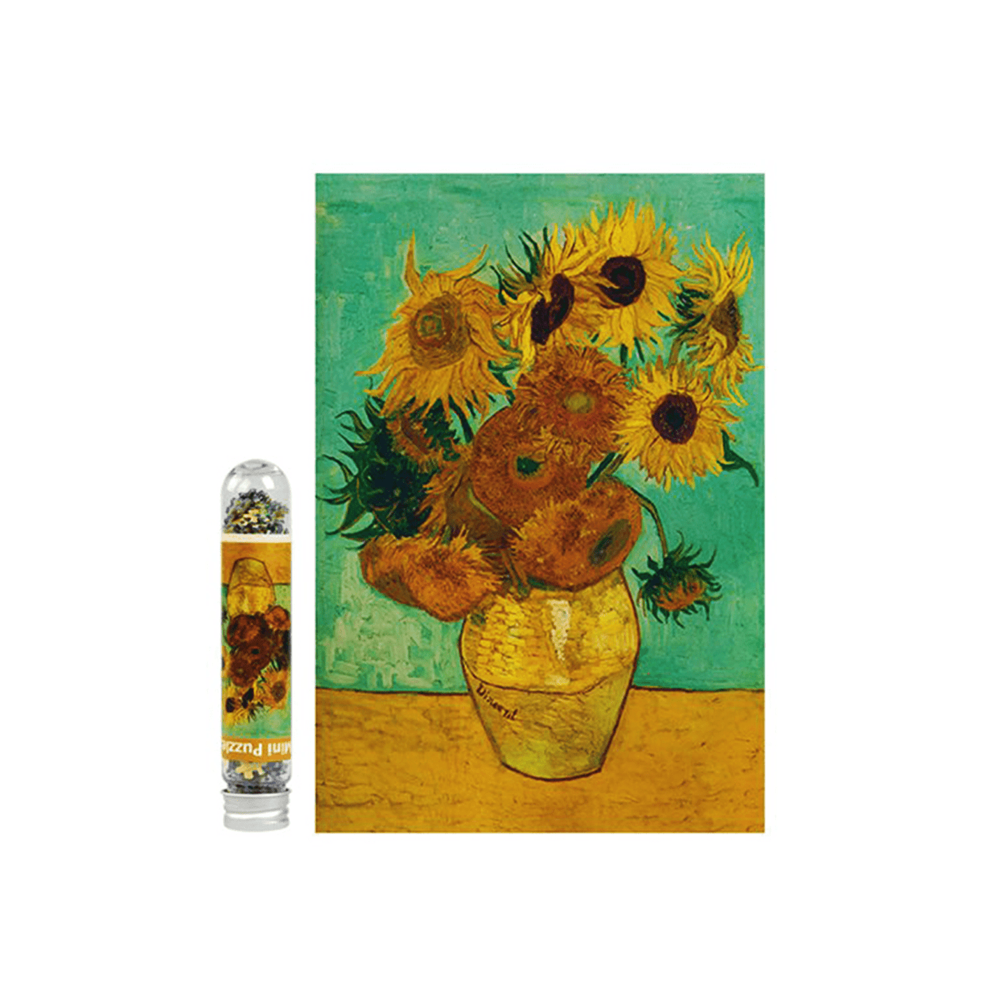 Sunflower Test Tube Puzzle - Block Center