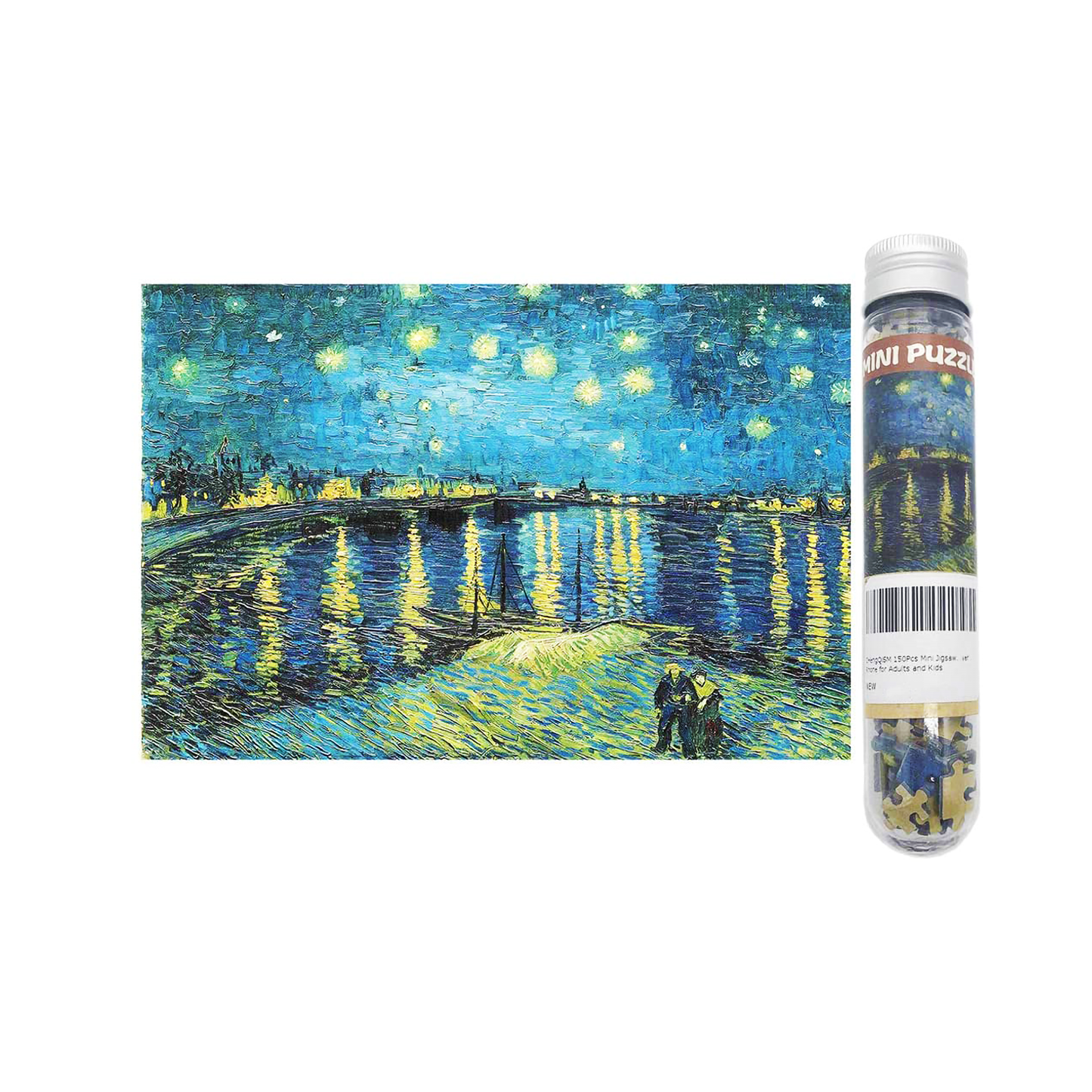 Night Over the Rhone Test Tube Puzzle - Block Center