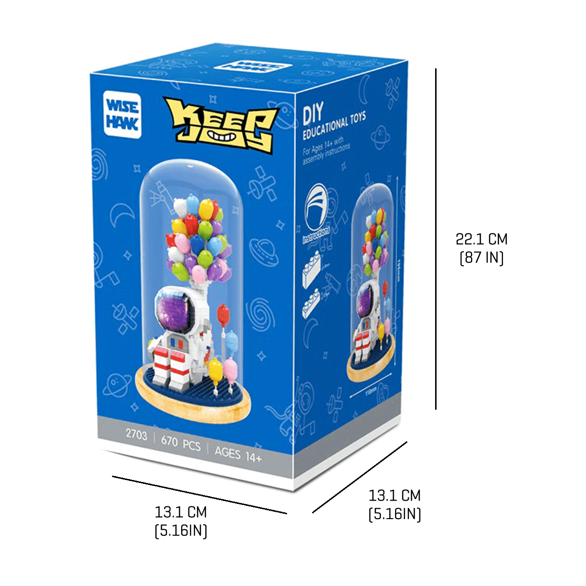 Fun Astronaut - Balloons - Block Center