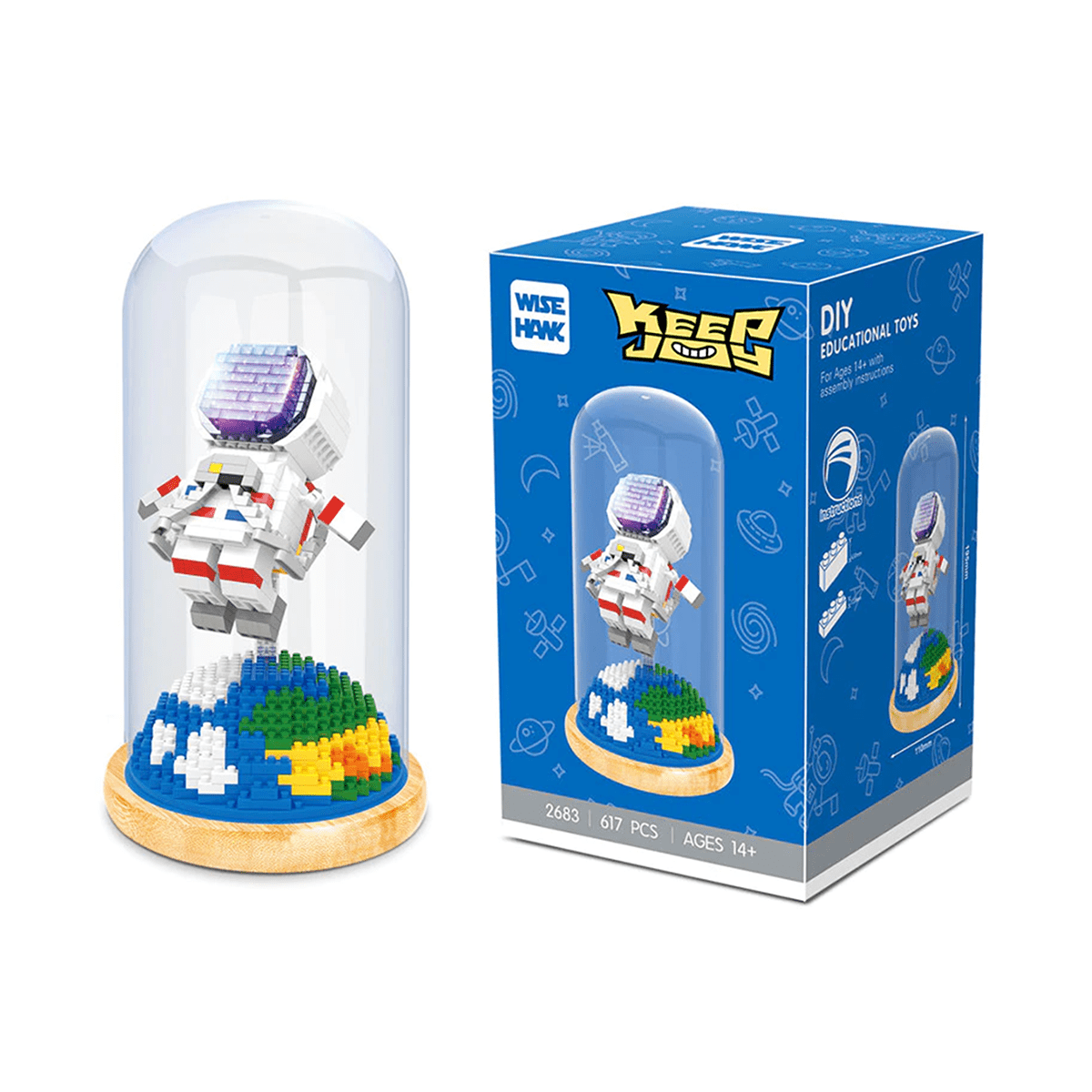 Fun Astronaut - Earth - Block Center