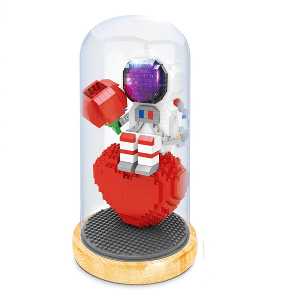 Fun Astronaut - Heart - Block Center