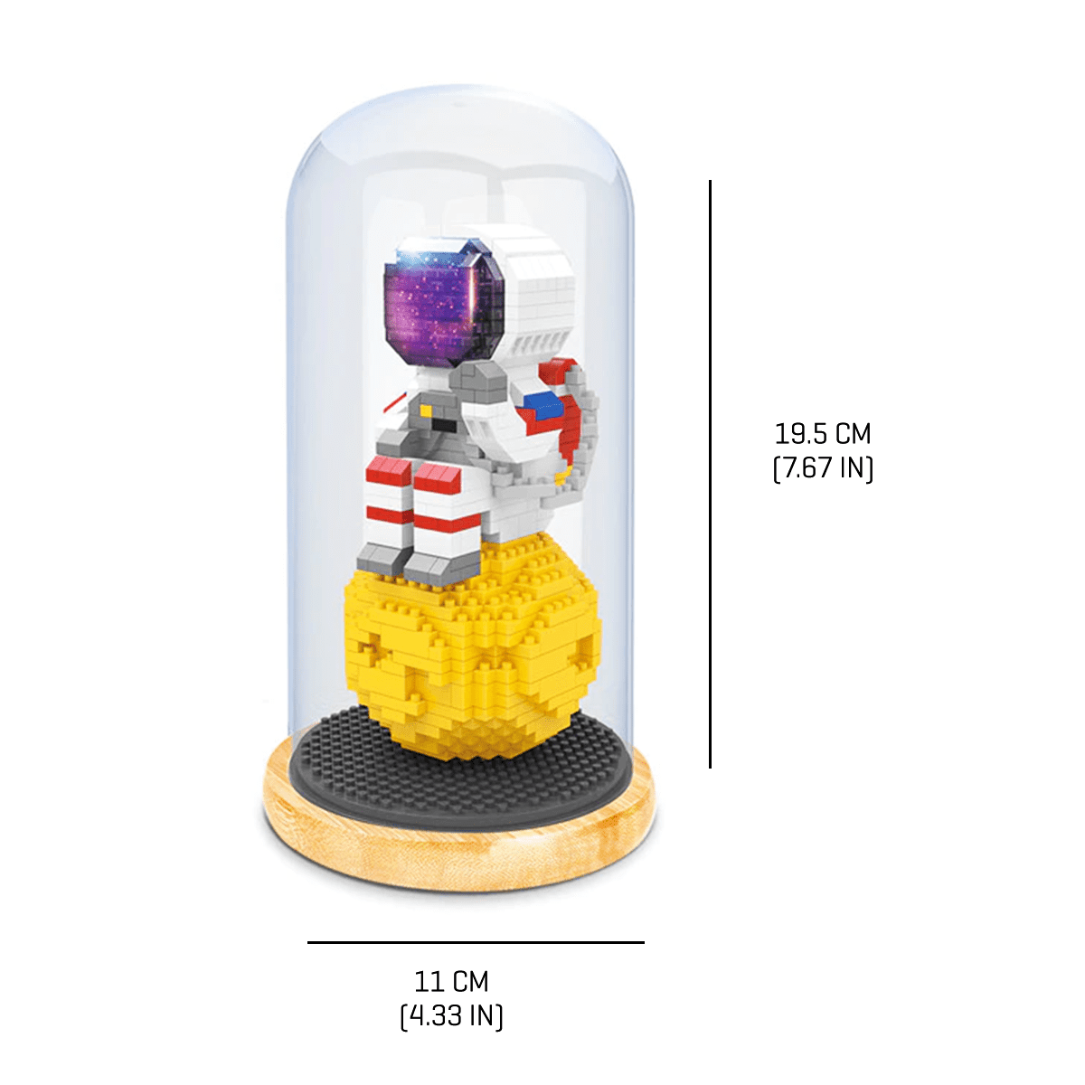 Fun Astronaut - Full Moon - Block Center