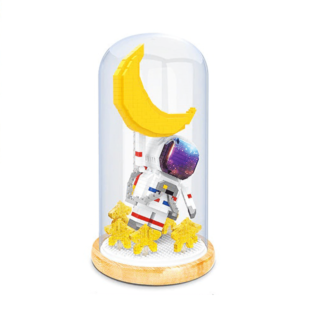 Fun Astronaut - Quarter Moon - Block Center