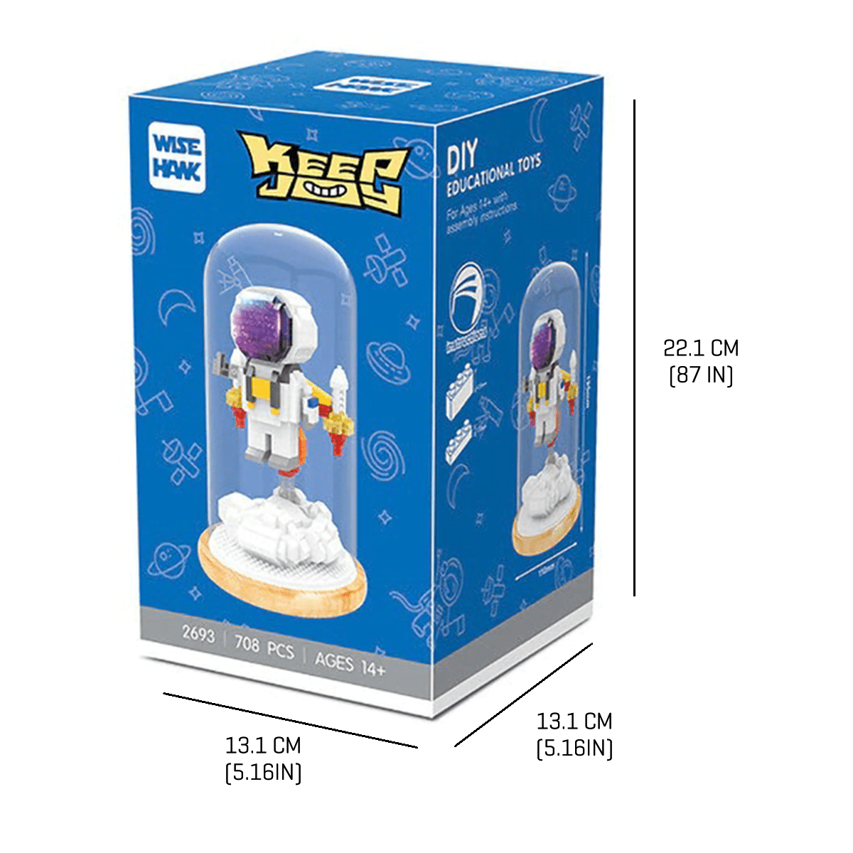 Fun Astronaut - Rocket - Block Center