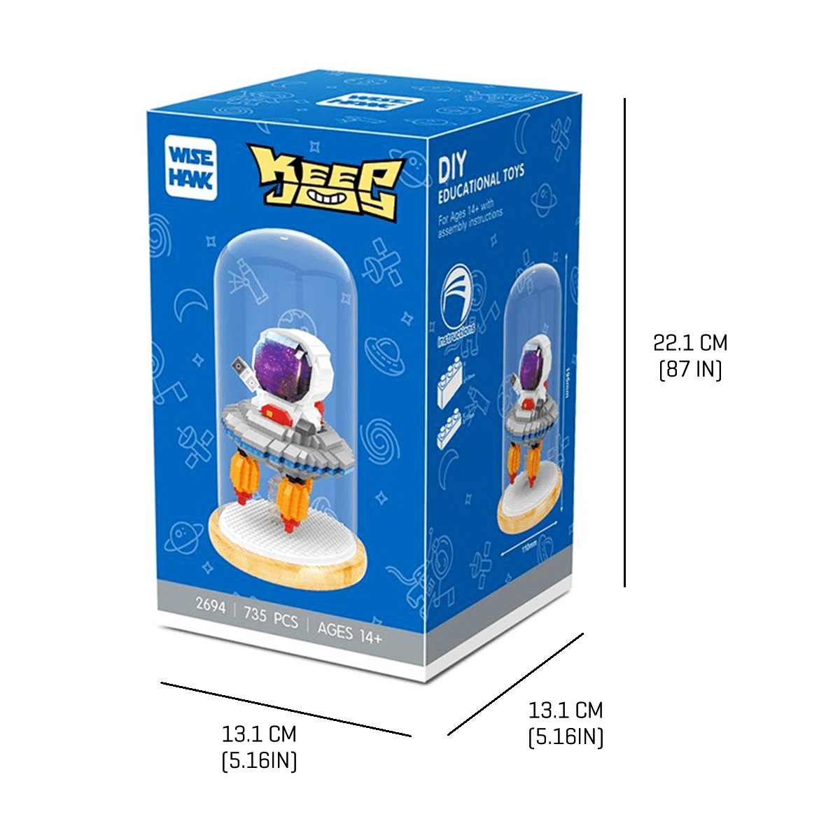 Fun Astronaut - Saucer - Block Center