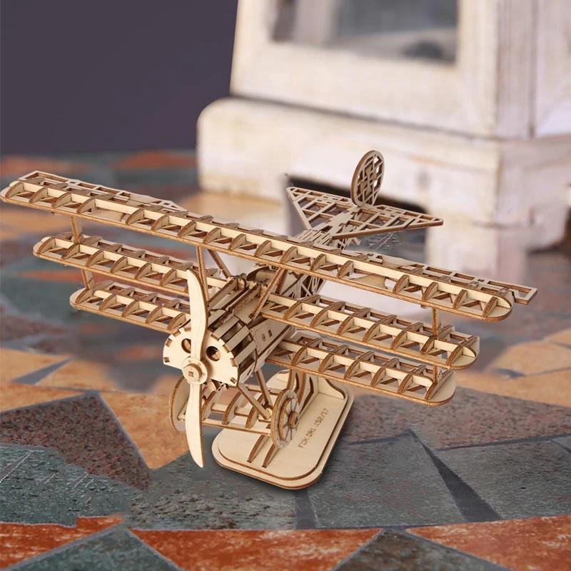 Airplane 3D Wooden Puzzle - Block Center