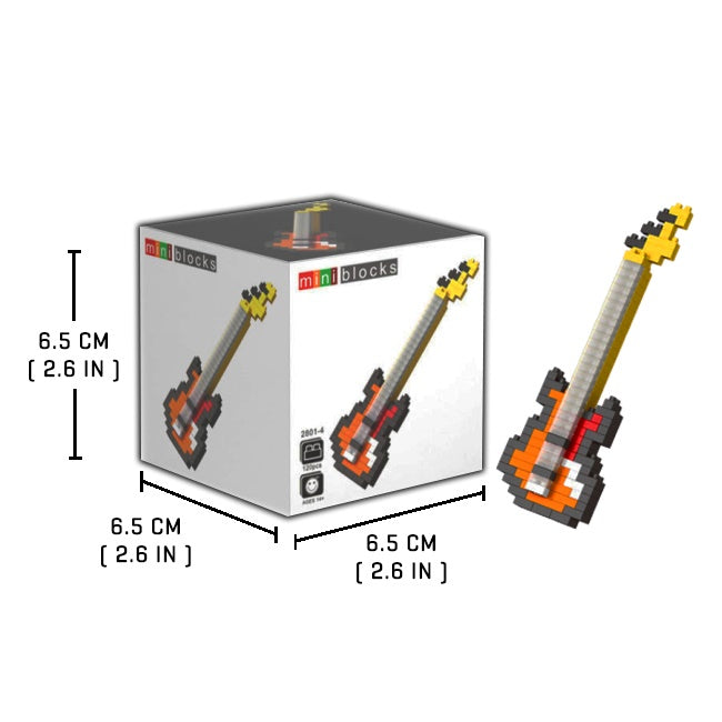 Bass Guitar - Nano Block Set - Block Center