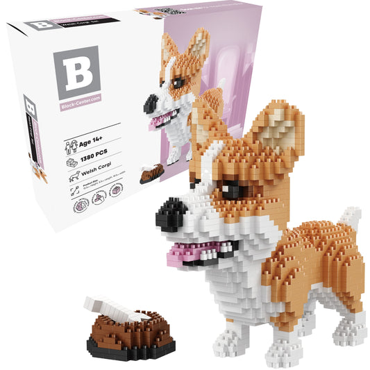 Pembroke Welsh Corgi Dog - Block Center