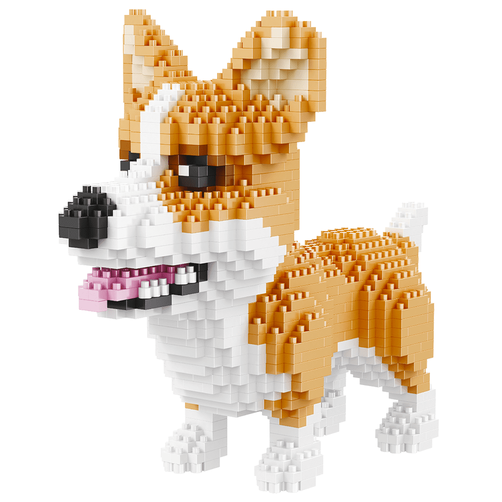 Pembroke Welsh Corgi Dog - Block Center