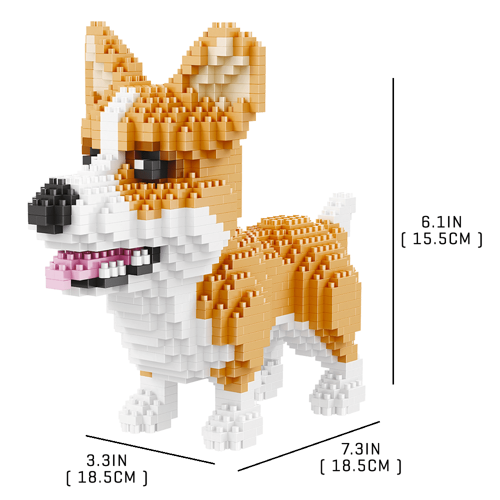 Pembroke Welsh Corgi Dog - Block Center
