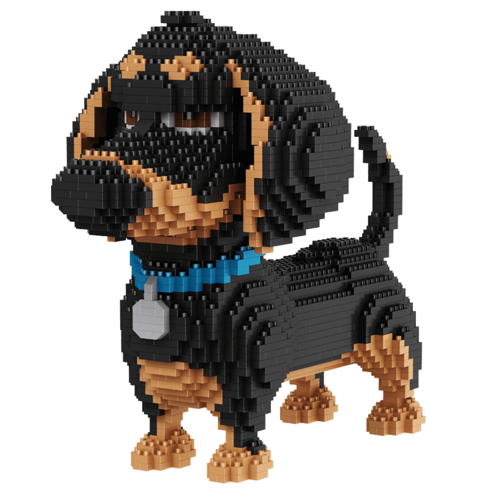 Dachshund Dog - Block Center