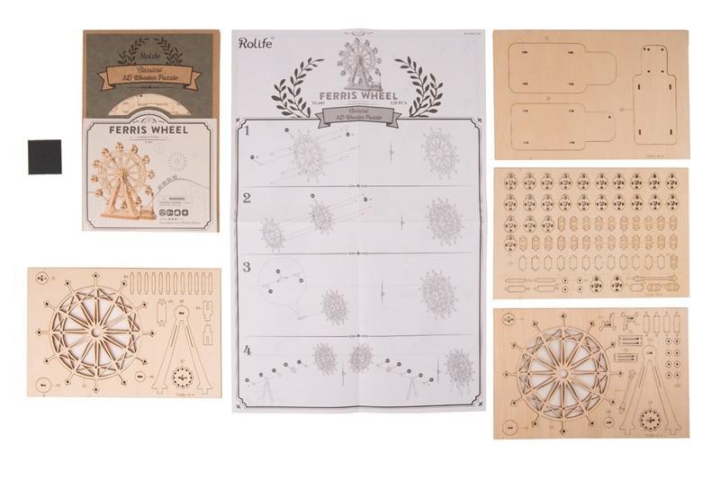 Ferris Wheel 3D Wooden Puzzle - Block Center