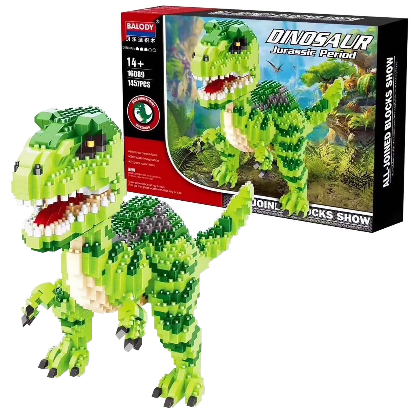 Tyrannosaurus Rex Dinosaur - Block Center 