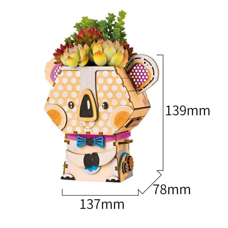 Koala Flower Pot - Block Center