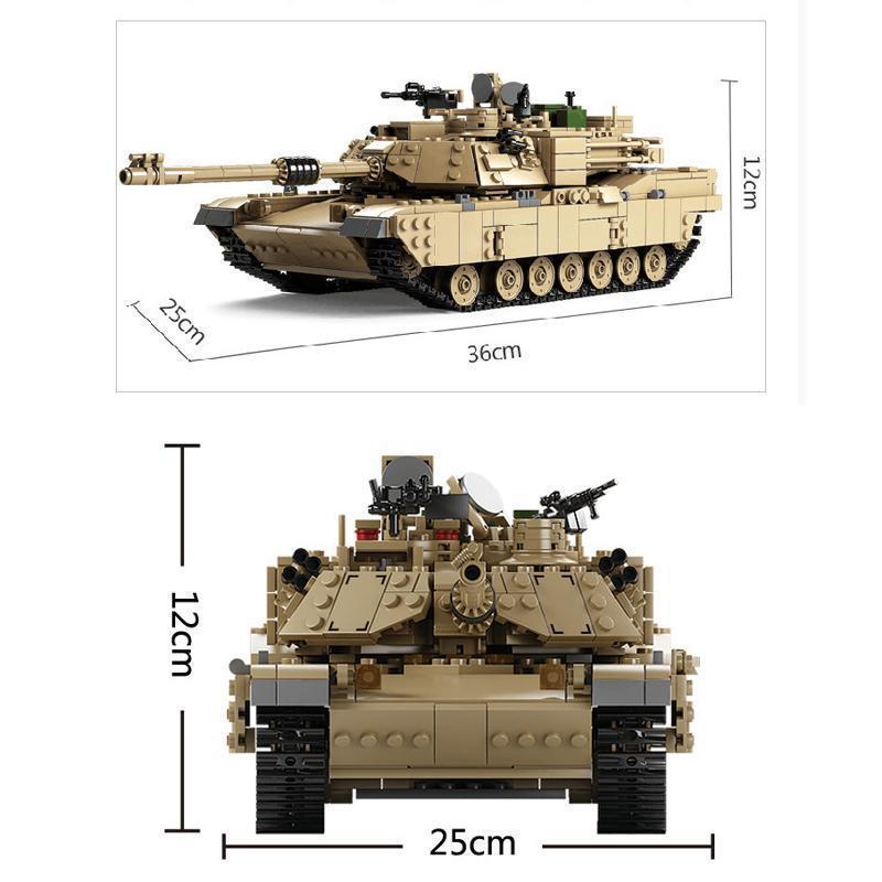 M1A2 Abrams Tank 2in1 - Block Center