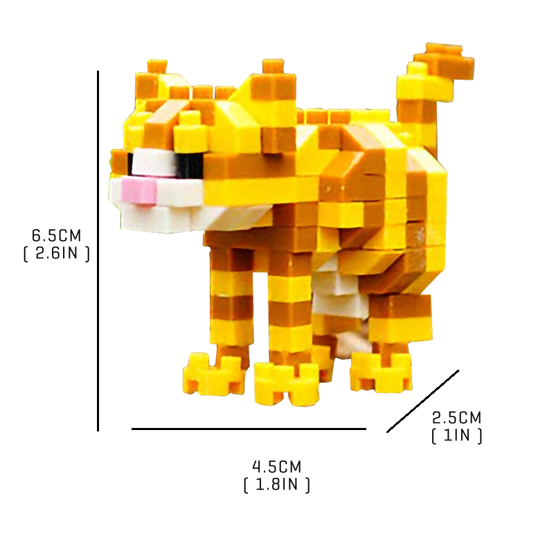 Little Tabby Cat - Block Center