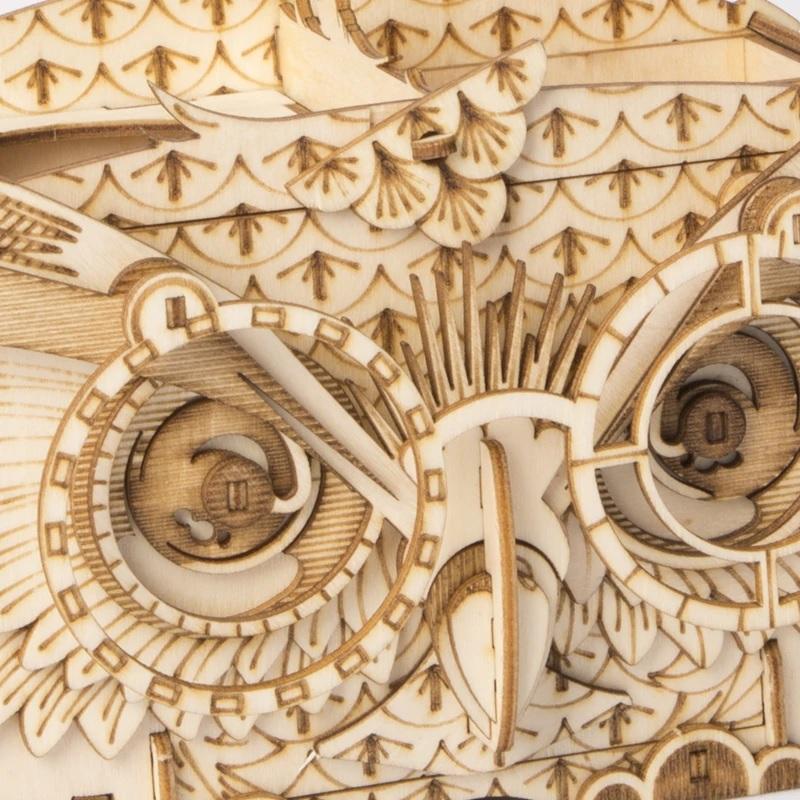 Owl Storage Box 3D Wooden Puzzle - Block Center