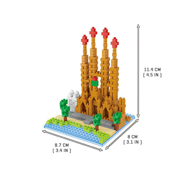 Sagrada Familia (Barcelona) - Nano Blocks Set - Block Center