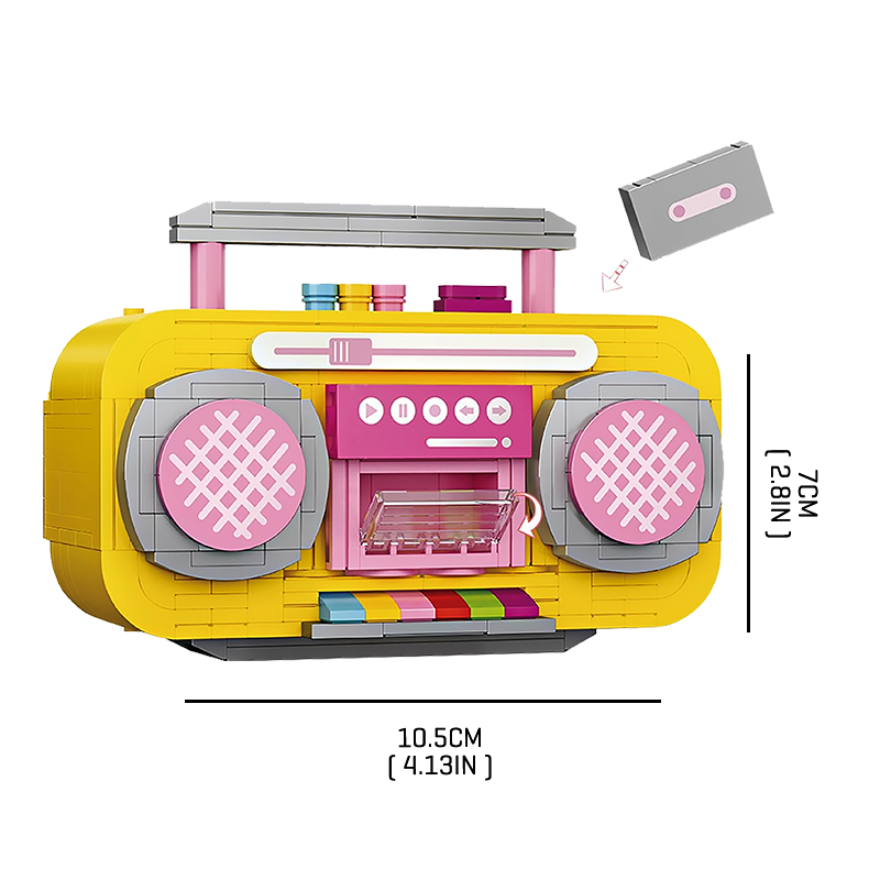 Yellow/Pink Juke Box - Block Center