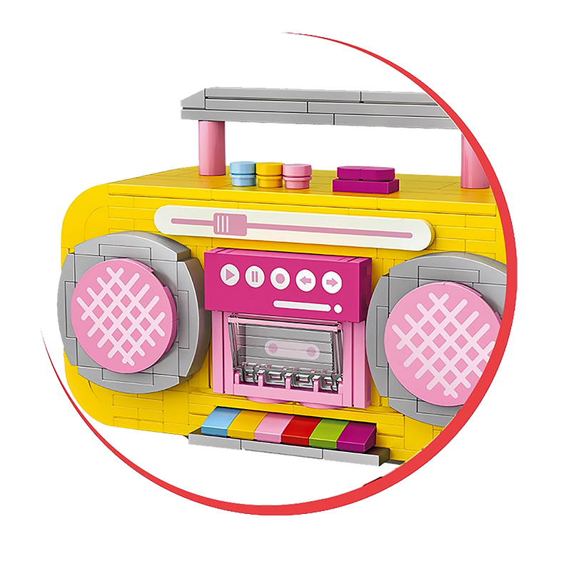 Yellow/Pink Juke Box - Block Center