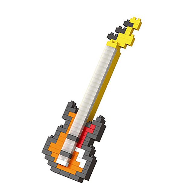 Bass Guitar - Nano Block Set - Block Center