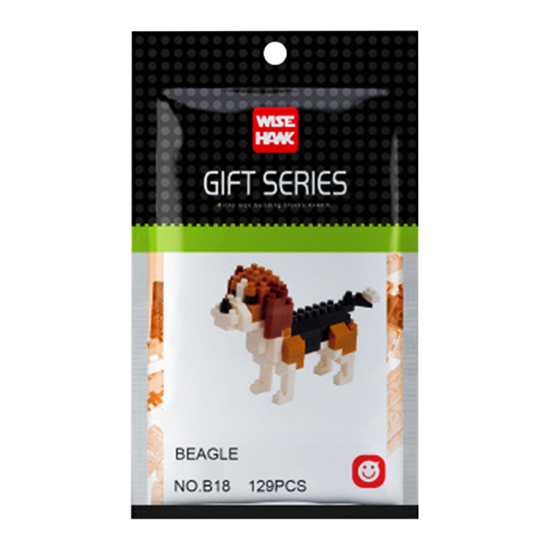 Cute Little Beagle - Block Center