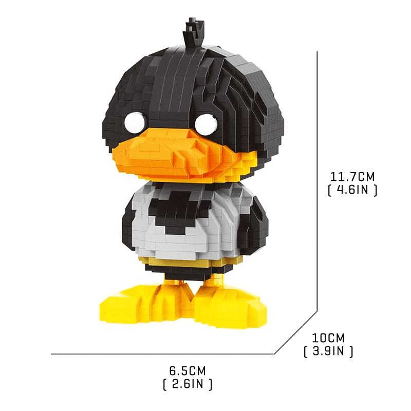 Little Dark Duck - Block Center