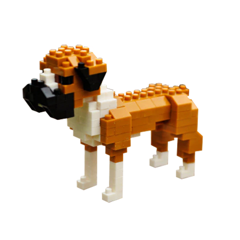 Tiny Boxer Dog - Block Center