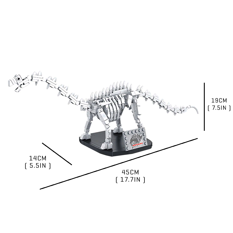 Majestic Brontosaurus - Block Center