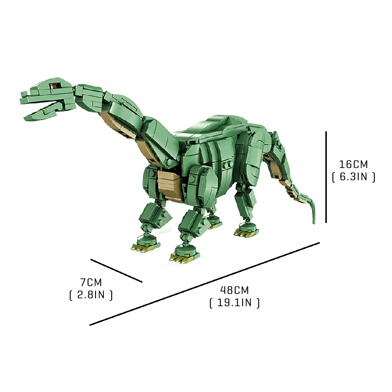 Majestic Brontosaurus - Block Center