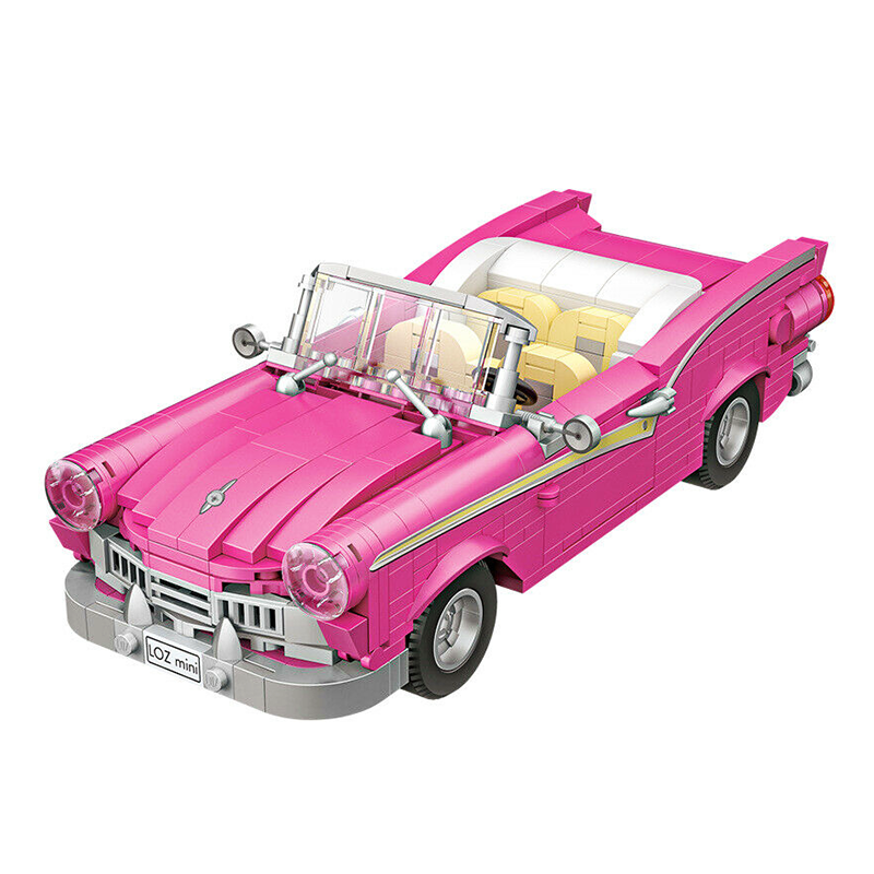 Vintage Pink Cabriolet - Block Center