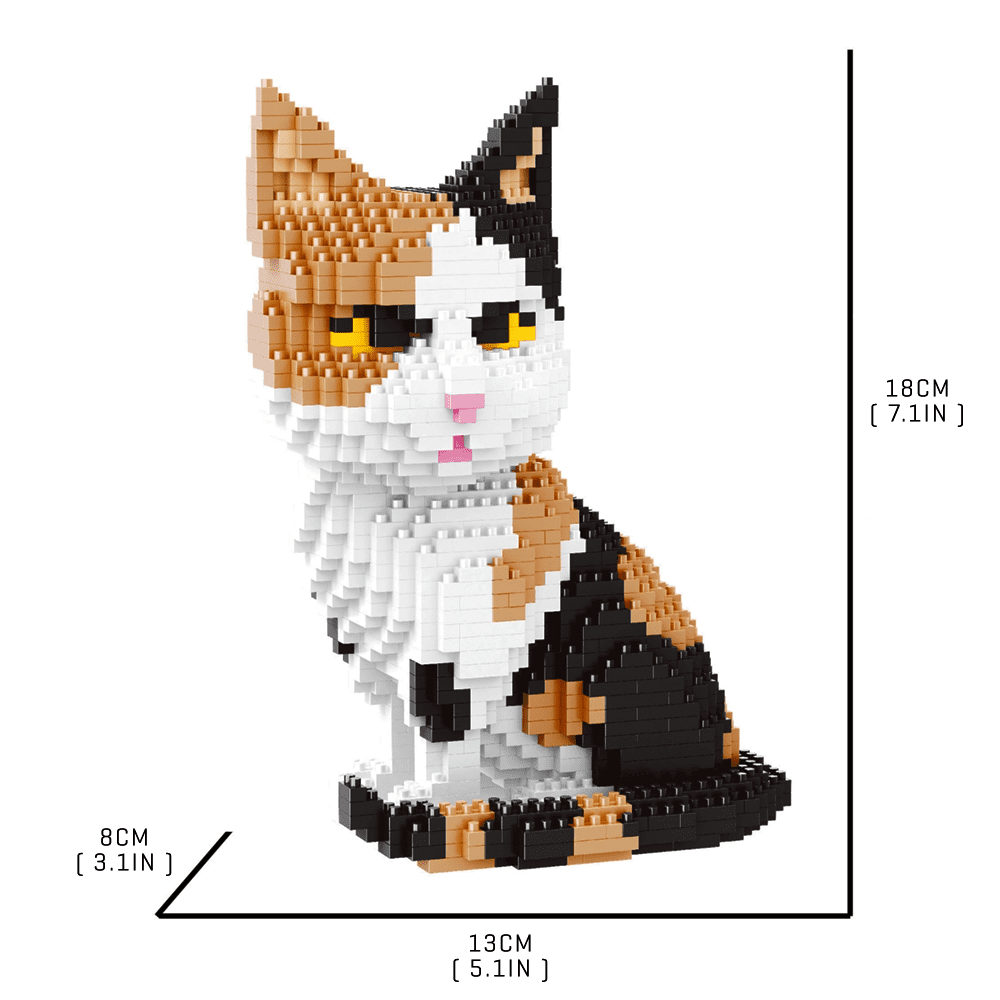 Calico Cat - Block Center