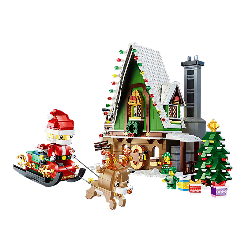 Santa's Christmas House - Block Center