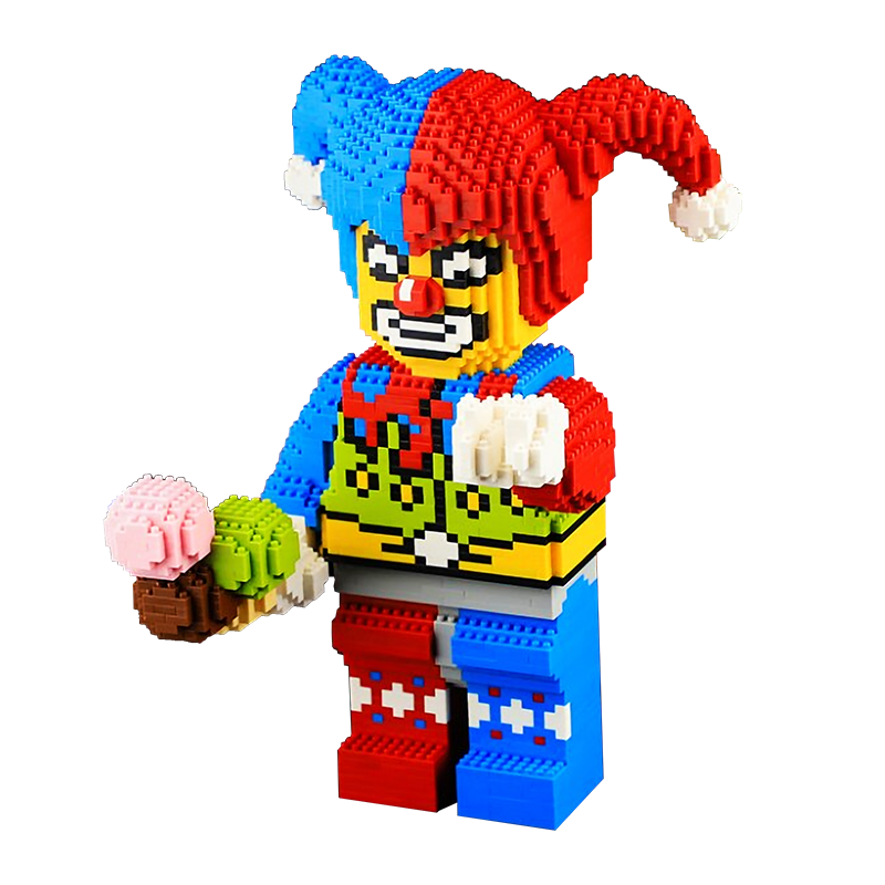 Funny Juggling Clown - Block Center
