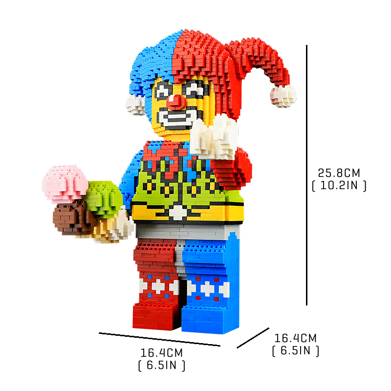 Funny Juggling Clown - Block Center
