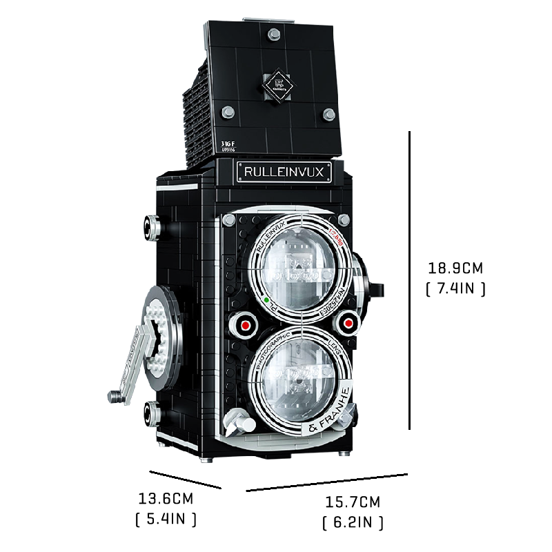 Vintage Crank Camera - Block Center