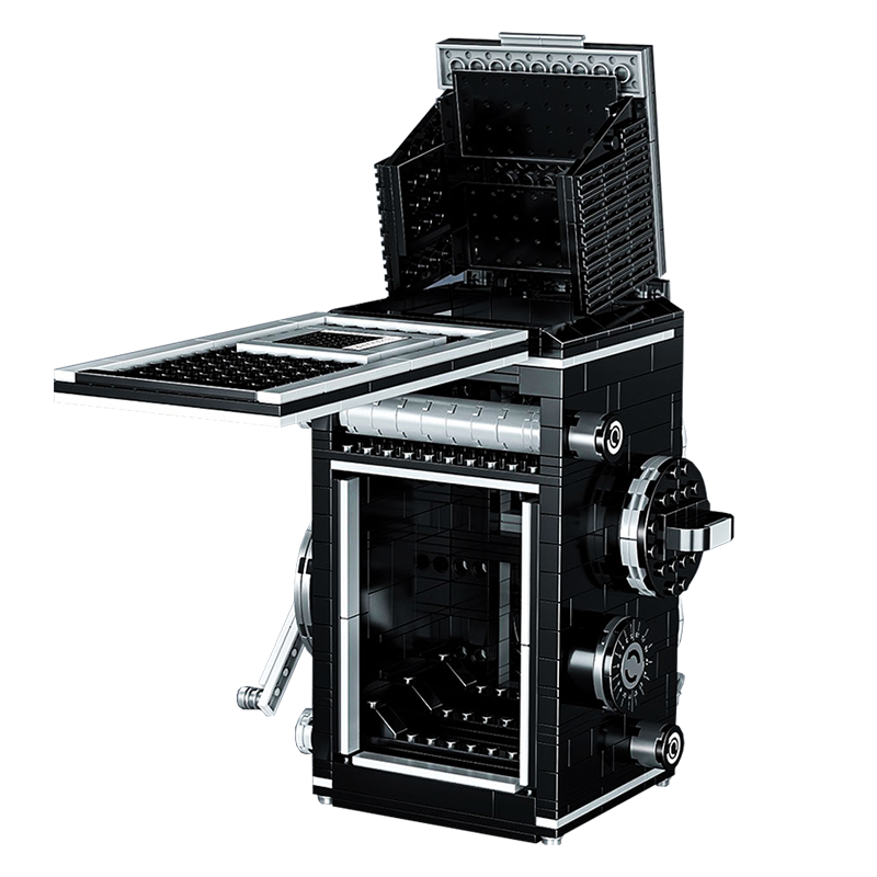 Vintage Crank Camera - Block Center